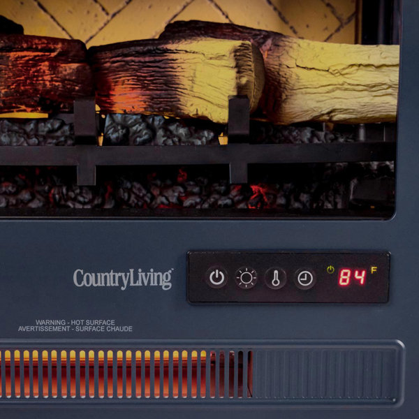 Country Living Infrared Freestanding Electric Fireplace Stove Heater